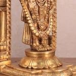 Brass Tirupati Balaji Statue with Hanging Mala | 17" Sacred Masterpiece | 8.5kg Temple Grade Art | Framed Divine Murti | Jaipurio